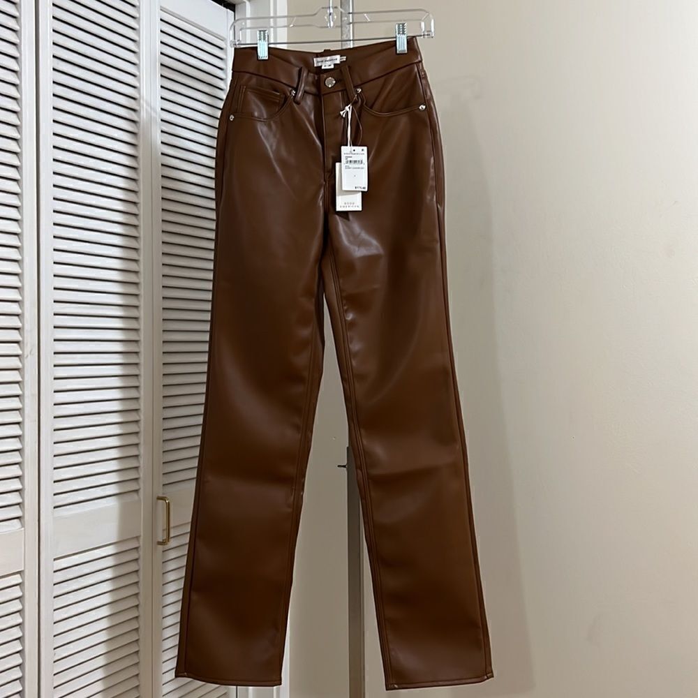 Good American Faux leather pants - Picture 2 of 11